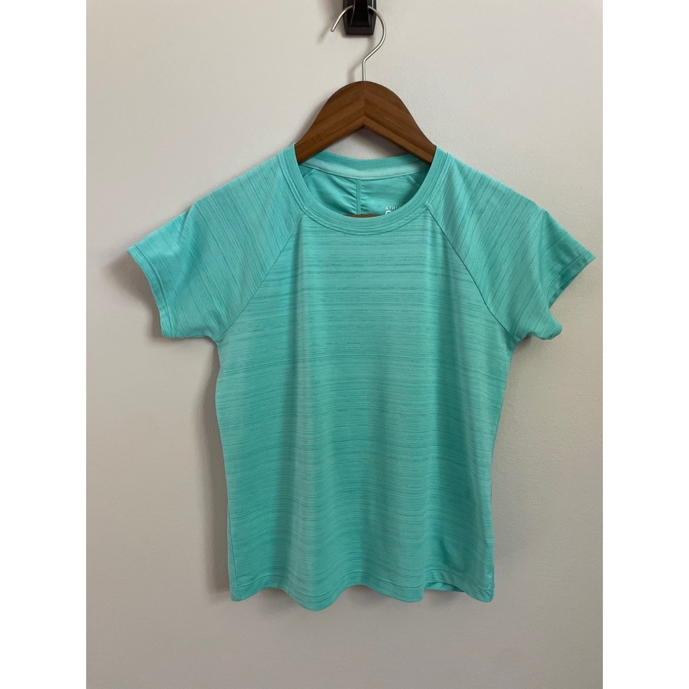 Athleta Girl UPF Sun/Swim/Play Rashguard Shirt, Turquoise Green, New